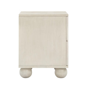 TOV Furniture Grappa 22" Coastal Boho Nightstand with 2 Soft-Close Drawers and Natural Raffia Accents for Storage TOV-B54520