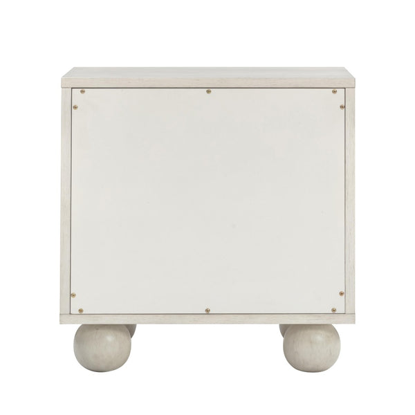 TOV Furniture Grappa 22" Coastal Boho Nightstand with 2 Soft-Close Drawers and Natural Raffia Accents for Storage TOV-B54520