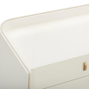 TOV Furniture Collins 56" Cream 6-Drawer Dresser with Gold Accents - Stylish Storage Solution for Modern Bedrooms TOV-B54541