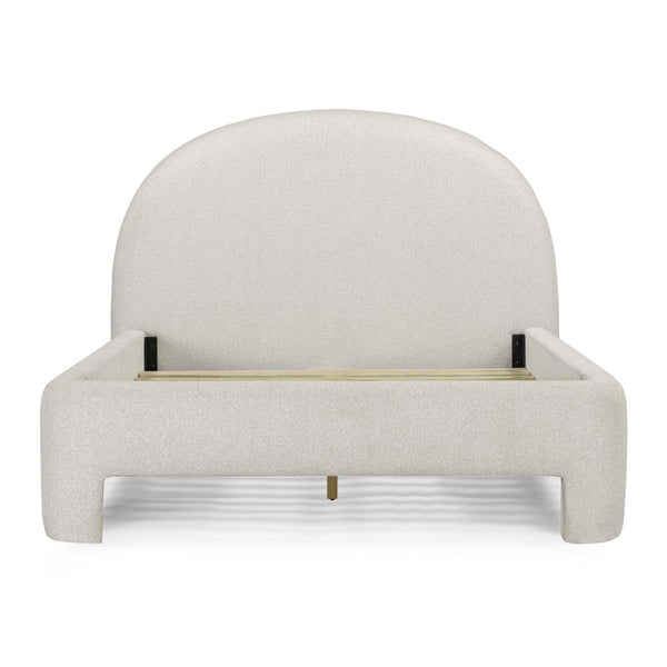 TOV Furniture Orphea Boucle Bed: Modern Luxury Comfort with Durable Upholstery and Contemporary Design for Any Space Off-White / Queen TOV-B54663