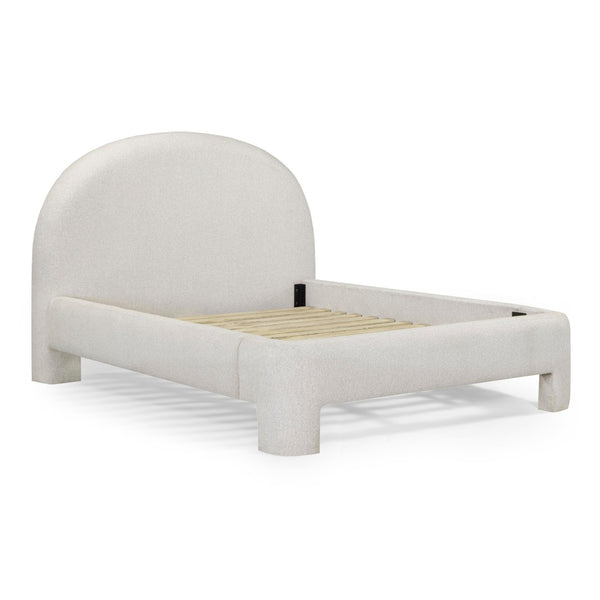 TOV Furniture Orphea Boucle Bed: Modern Luxury Comfort with Durable Upholstery and Contemporary Design for Any Space Off-White / Queen TOV-B54663