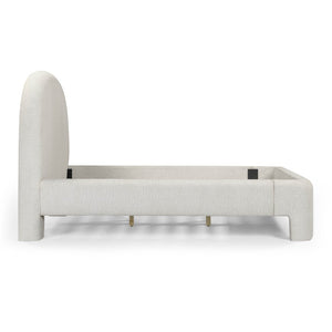 TOV Furniture Orphea Boucle Bed: Modern Luxury Comfort with Durable Upholstery and Contemporary Design for Any Space Off-White / Queen TOV-B54663