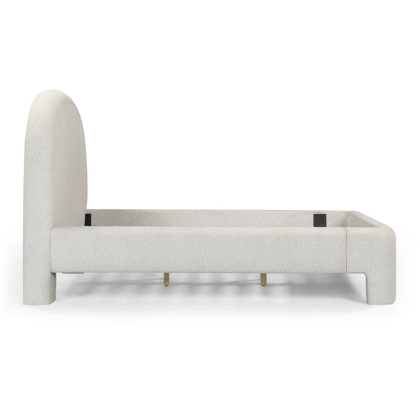 TOV Furniture Orphea Boucle Bed: Modern Luxury Comfort with Durable Upholstery and Contemporary Design for Any Space Off-White / Queen TOV-B54663