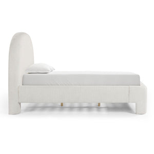 TOV Furniture Orphea Boucle Bed: Modern Luxury Comfort with Durable Upholstery and Contemporary Design for Any Space Off-White / King TOV-B54666