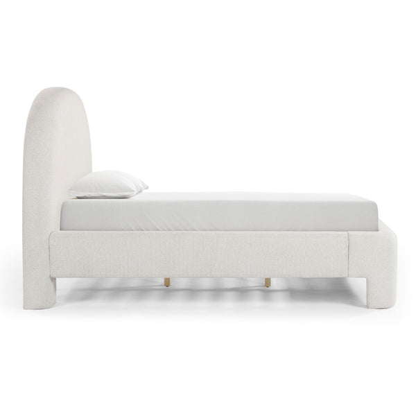 TOV Furniture Orphea Boucle Bed: Modern Luxury Comfort with Durable Upholstery and Contemporary Design for Any Space Off-White / King TOV-B54666