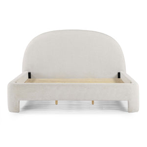 TOV Furniture Orphea Boucle Bed: Modern Luxury Comfort with Durable Upholstery and Contemporary Design for Any Space Off-White / King TOV-B54666