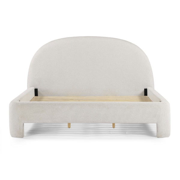 TOV Furniture Orphea Boucle Bed: Modern Luxury Comfort with Durable Upholstery and Contemporary Design for Any Space Off-White / King TOV-B54666