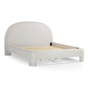 TOV Furniture Orphea Boucle Bed: Modern Luxury Comfort with Durable Upholstery and Contemporary Design for Any Space Off-White / King TOV-B54666