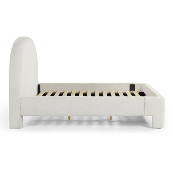 TOV Furniture Orphea Boucle Bed: Modern Luxury Comfort with Durable Upholstery and Contemporary Design for Any Space Off-White / King TOV-B54666