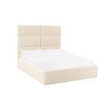 Eliana Cream Velvet Queen Bed TOV-B68725 TOV Furniture