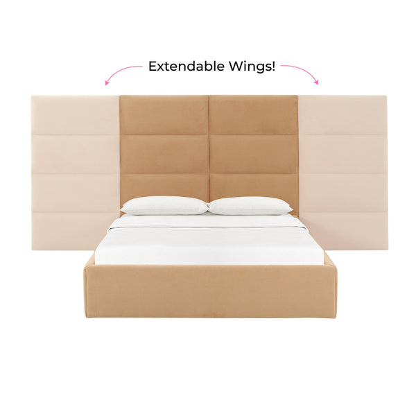 Eliana Honey Velvet Queen Wings (Set of 2) TOV-B68727-15 TOV Furniture