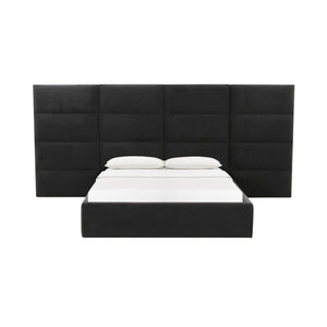 TOV Furniture Eliana Velvet Bed with Customizable Wings - Stylish Comfort & Durable Wood Frame for Your Bedroom TOV-B68729-WINGS