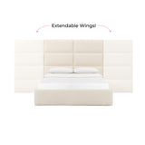 Eliana Cream Boucle King Wings (Set of 2) TOV-B68730-15 TOV Furniture