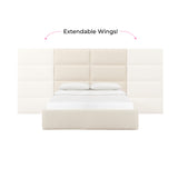 Eliana Cream Boucle Queen Wings (Set of 2) TOV-B68731-15 TOV Furniture