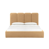 Palani Honey Velvet Queen Bed TOV-B68743 TOV Furniture