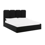 Palani Black Velvet Queen Bed TOV-B68745 TOV Furniture