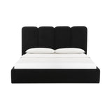 Palani Black Velvet Queen Bed TOV-B68745 TOV Furniture