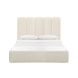 Palani Cream Boucle King Bed TOV-B68746 TOV Furniture