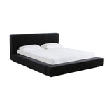 Olafur Black Linen Queen Bed TOV-B68820 TOV Furniture