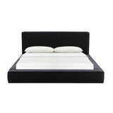 Olafur Black Linen Queen Bed TOV-B68820 TOV Furniture