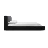 Olafur Black Linen Queen Bed TOV-B68820 TOV Furniture