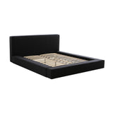 Olafur Black Linen Queen Bed TOV-B68820 TOV Furniture