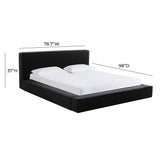 Olafur Black Linen Queen Bed TOV-B68820 TOV Furniture