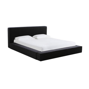 Olafur Black Linen King Bed TOV-B68821 TOV Furniture