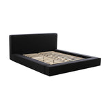 Olafur Black Linen King Bed TOV-B68821 TOV Furniture