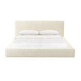 Olafur Cream Linen Queen Bed TOV-B68822 TOV Furniture