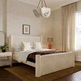 Athara Cream Velvet Queen Bed TOV-B68944 TOV Furniture