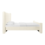 Athara Cream Velvet Queen Bed TOV-B68944 TOV Furniture