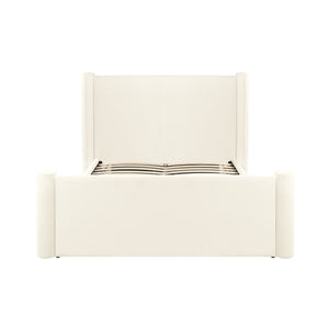 Athara Cream Velvet Queen Bed TOV-B68944 TOV Furniture