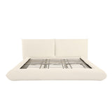 Romp Cream 100% Recycled Linen King Bed TOV-B68951 TOV Furniture