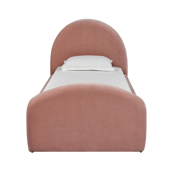 TOV Furniture Moon Rose Upcycled Chenille Twin Trundle Bed – Stylish Eco-Friendly Comfort for Guests & Kids TOV-B69113