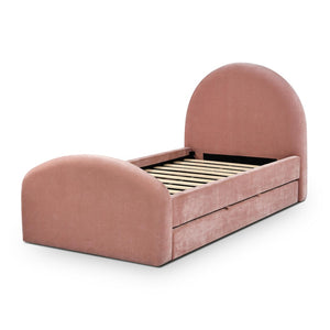 TOV Furniture Moon Rose Upcycled Chenille Twin Trundle Bed – Stylish Eco-Friendly Comfort for Guests & Kids TOV-B69113