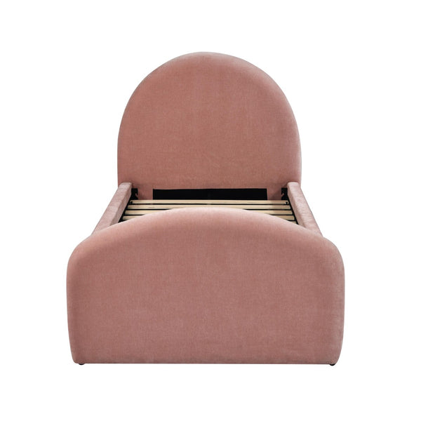 TOV Furniture Moon Rose Upcycled Chenille Twin Trundle Bed – Stylish Eco-Friendly Comfort for Guests & Kids TOV-B69113