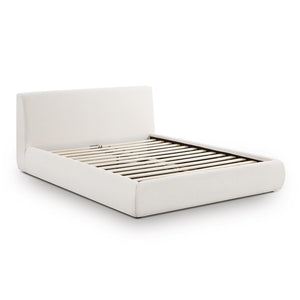 TOV Furniture Isla Bed - Transform Your Bedroom with Eco-Friendly Upcycled Linen, Plush Comfort, and Style Queen TOV-B69118