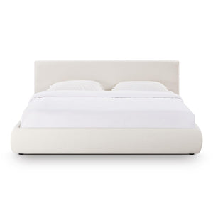 TOV Furniture Isla Bed - Transform Your Bedroom with Eco-Friendly Upcycled Linen, Plush Comfort, and Style King TOV-B69119