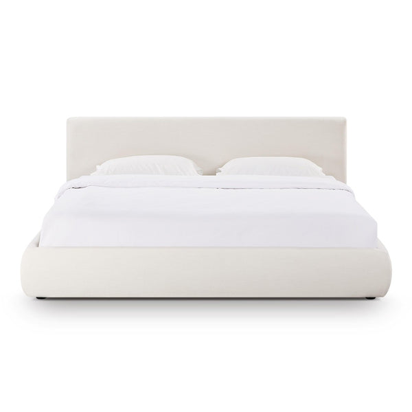 TOV Furniture Isla Bed - Transform Your Bedroom with Eco-Friendly Upcycled Linen, Plush Comfort, and Style King TOV-B69119