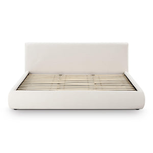 TOV Furniture Isla Bed - Transform Your Bedroom with Eco-Friendly Upcycled Linen, Plush Comfort, and Style King TOV-B69119