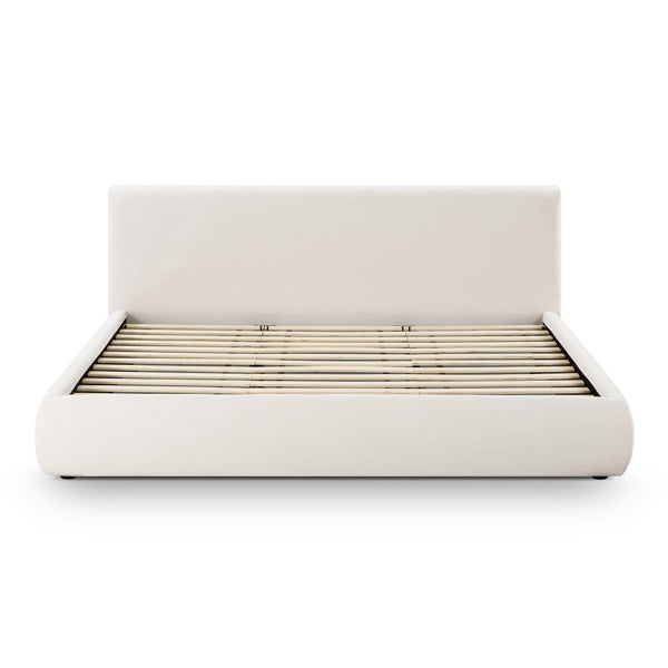 TOV Furniture Isla Bed - Transform Your Bedroom with Eco-Friendly Upcycled Linen, Plush Comfort, and Style King TOV-B69119