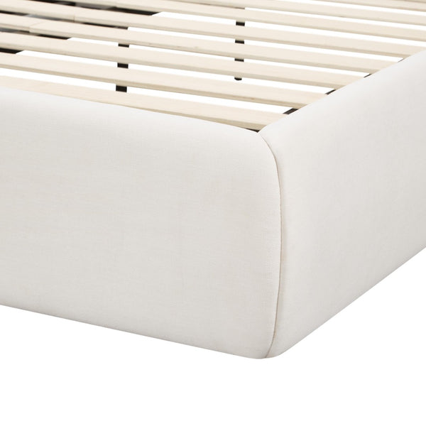 TOV Furniture Isla Bed - Transform Your Bedroom with Eco-Friendly Upcycled Linen, Plush Comfort, and Style King TOV-B69119