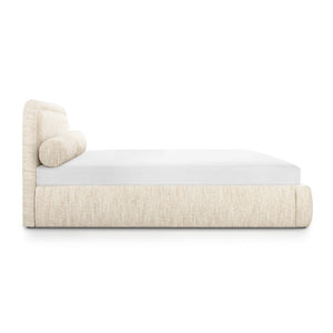 TOV Furniture Murielle Textured Boucle Bed - Handmade Craftsmanship, Easy-Care Comfort, and Elegant Design for Your Retreat Queen TOV-B69139