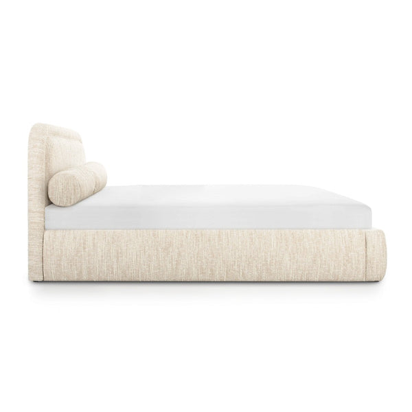 TOV Furniture Murielle Textured Boucle Bed - Handmade Craftsmanship, Easy-Care Comfort, and Elegant Design for Your Retreat Queen TOV-B69139