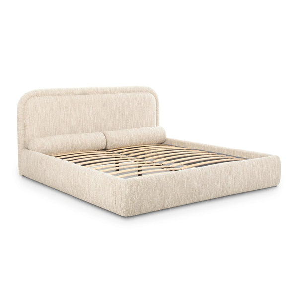 TOV Furniture Murielle Textured Boucle Bed - Handmade Craftsmanship, Easy-Care Comfort, and Elegant Design for Your Retreat King TOV-B69140