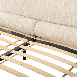 TOV Furniture Murielle Textured Boucle Bed - Handmade Craftsmanship, Easy-Care Comfort, and Elegant Design for Your Retreat King TOV-B69140