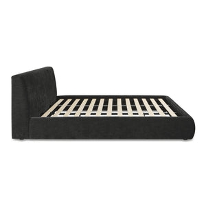 TOV Furniture Isla Textured Velvet Bed – Modern Design with Plush Comfort for a Serene, Stylish Bedroom Retreat Charcoal / King TOV-B69165