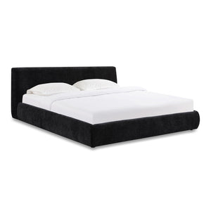 TOV Furniture Isla Textured Velvet Bed – Modern Design with Plush Comfort for a Serene, Stylish Bedroom Retreat Charcoal / King TOV-B69165