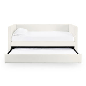 TOV Furniture Alice Linen Twin Trundle Bed - Elegant, Versatile Design with Durable Upholstery for Every Space Cream TOV-B69240